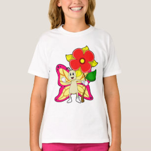 Butterfly with Flower T-Shirt