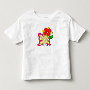 Butterfly with Flower Toddler T-Shirt