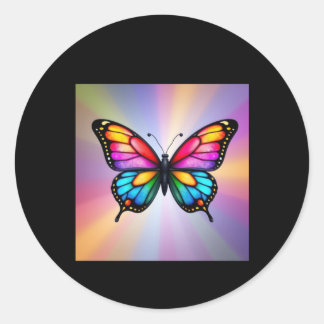 Butterfly With Gly Wings Sticker 