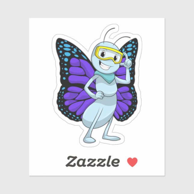 Butterfly with Goggles (Sheet)