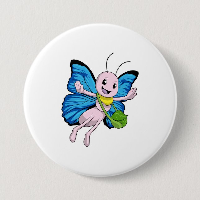 Butterfly with Handbag 7.5 Cm Round Badge (Front)