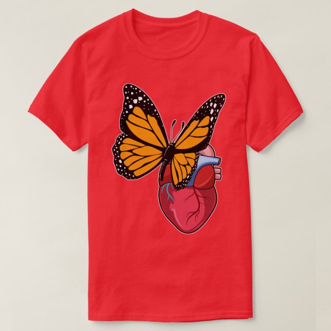 Butterfly with Heart 1 T-Shirt (Design Front)