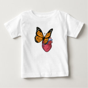 Butterfly with Heart Baby T-Shirt