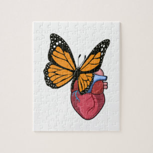 Butterfly with Heart Jigsaw Puzzle