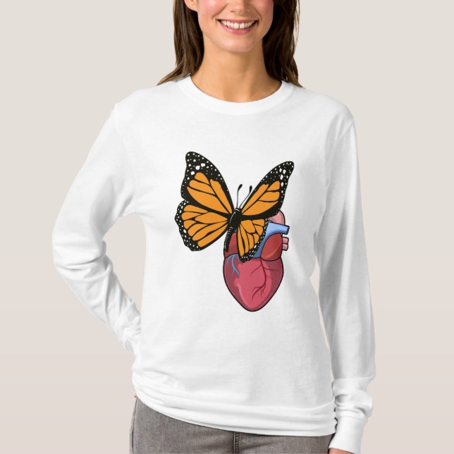 Butterfly with Heart T-Shirt (Front)