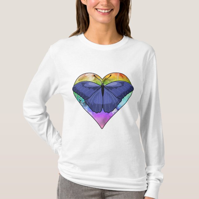 Butterfly with Heart T-Shirt (Front)