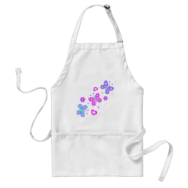 butterfly with hearts standard apron (Front)
