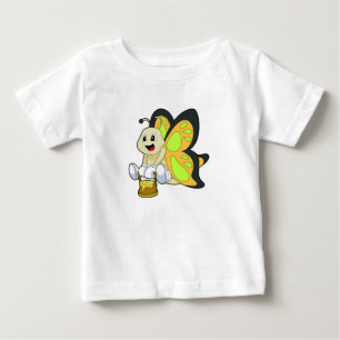 Butterfly with Honey Baby T-Shirt