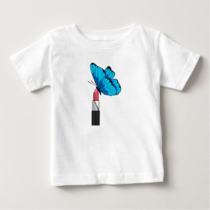 Butterfly with Lipstick Baby T-Shirt