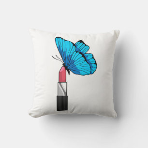 Butterfly with Lipstick Cushion