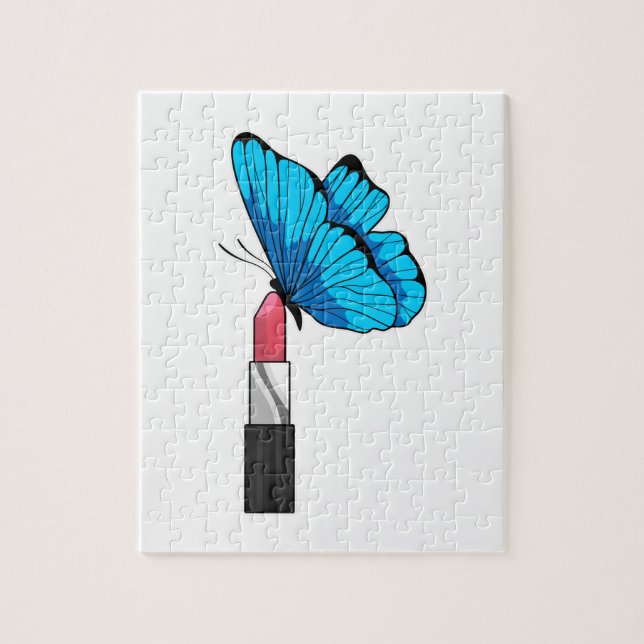 Butterfly with Lipstick Jigsaw Puzzle (Vertical)