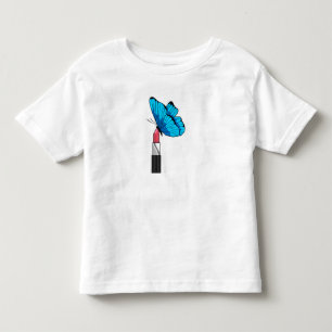 Butterfly with Lipstick Toddler T-Shirt