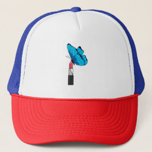 Butterfly with Lipstick Trucker Hat