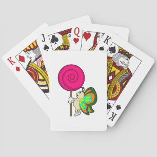 Butterfly with Lollipop Playing Cards
