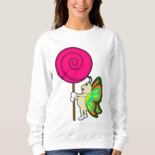 Butterfly with Lollipop Sweatshirt