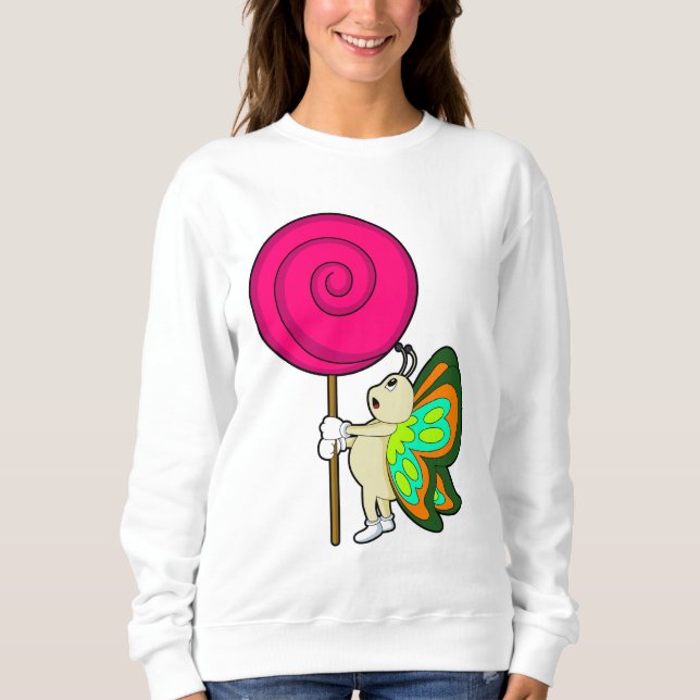 Butterfly with Lollipop Sweatshirt (Front)