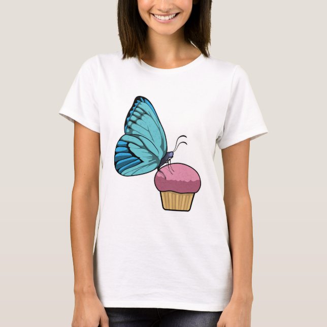Butterfly with Muffin T-Shirt (Front)