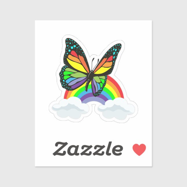 Butterfly with Rainbow (Sheet)