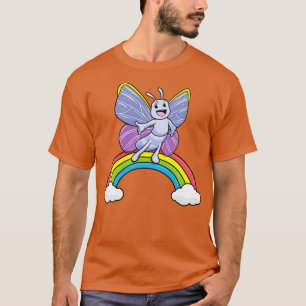 Butterfly with Rainbow and Clouds T-Shirt