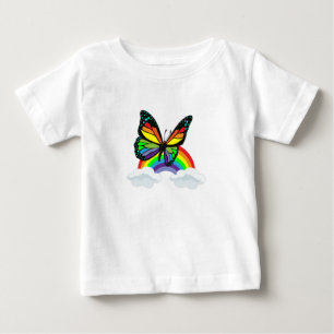 Butterfly with Rainbow Baby T-Shirt
