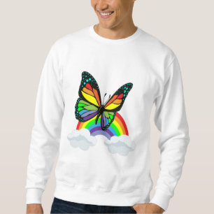 Butterfly with Rainbow Sweatshirt