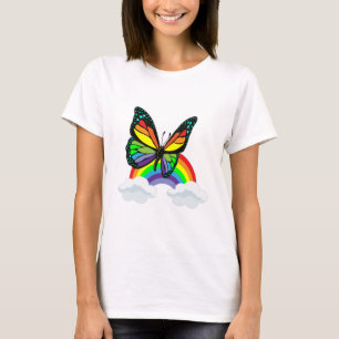 Butterfly with Rainbow T-Shirt