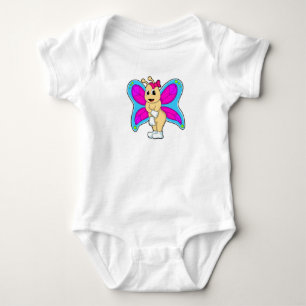 Butterfly with Ribbon Baby Bodysuit