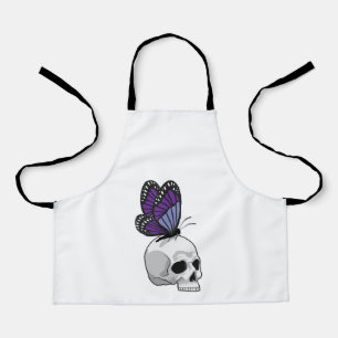 Butterfly with Skull Apron