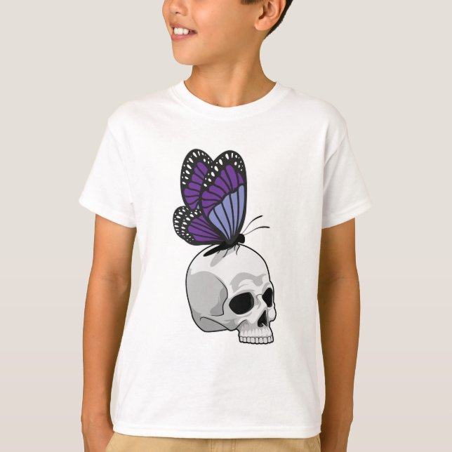 Butterfly with Skull T-Shirt (Front)