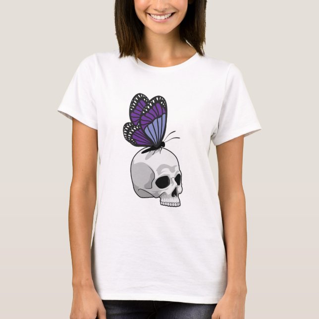 Butterfly with Skull T-Shirt (Front)