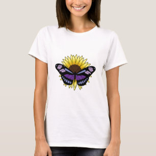 Butterfly with Sunflower T-Shirt