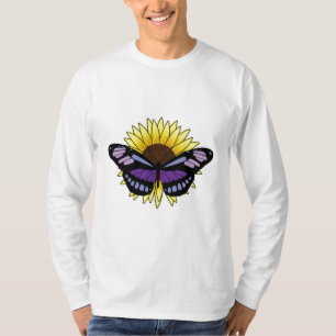 Butterfly with Sunflower T-Shirt