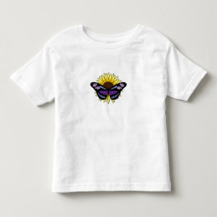 Butterfly with Sunflower Toddler T-Shirt