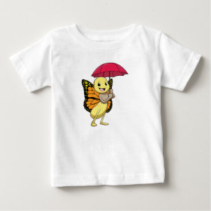 Butterfly with Umbrella Baby T-Shirt