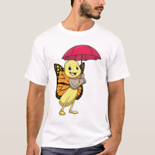 Butterfly with Umbrella T-Shirt
