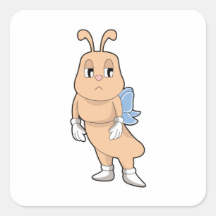 Butterfly without Wings Square Sticker