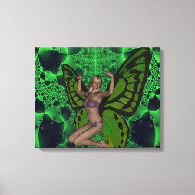 Butterfly woman canvas print (Front)