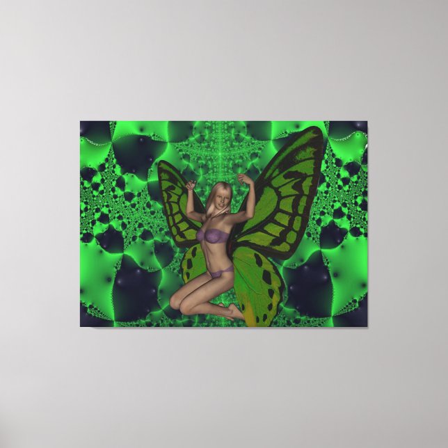 Butterfly woman canvas print (Front)