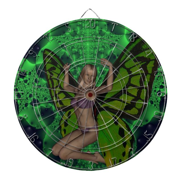 Butterfly woman dartboard (Front)