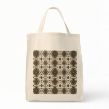 Butterfly Woodcarving Seamless Pattern Tote Bag