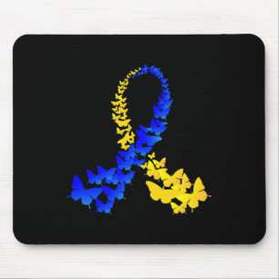 Butterfly World Down Syndrome Day Women Kids Mouse Mat