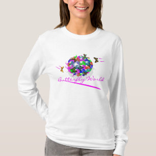BUTTERFLY WORLD HOODY W/BAYSIDE IMAGES LOGO fitted