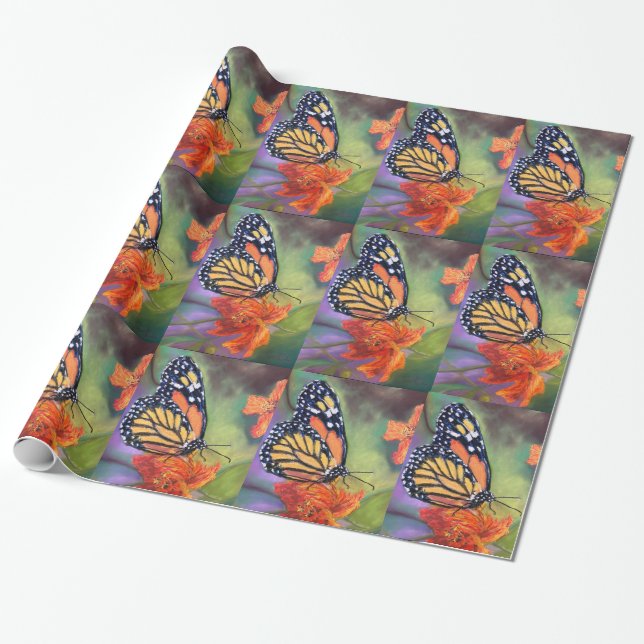 Butterfly Wrapping Paper (Unrolled)