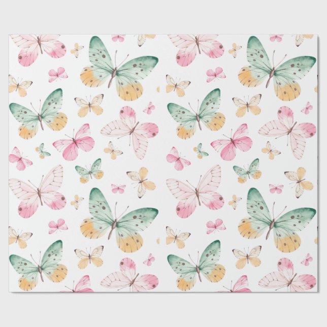 Butterfly Wrapping Paper (Seam)
