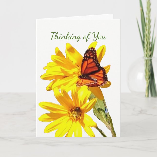 Butterfly, write your own note, letter or message card (Front)