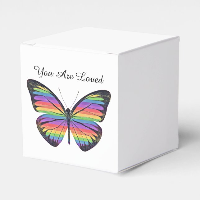 Butterfly You Are Loved Favour Box (Front Side)