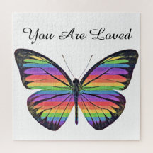 Butterfly You Are Loved Jigsaw Puzzle