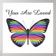 Butterfly You Are Loved Poster