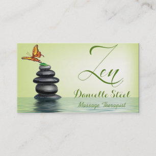 Butterfly Zen Therapist Business Card