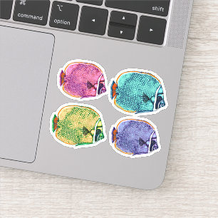 Butterflyfish, coral reef fish underwater nautical